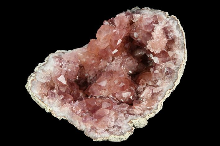 Pink Amethyst Geode Section - Argentina #124172